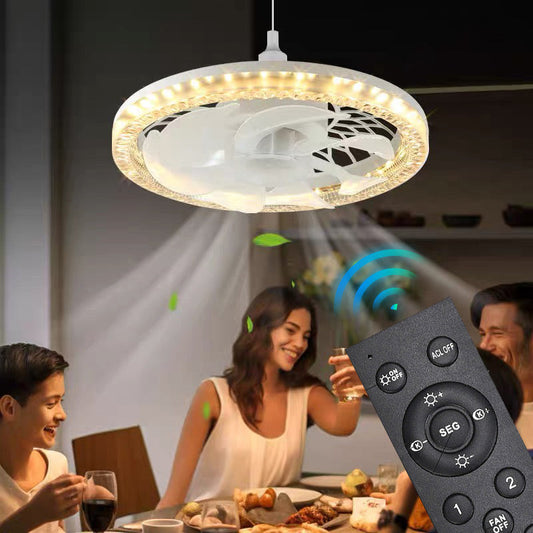 🔥Nytt för 2025🔥 2-i-1 Tyst Justerbar Fläktlampa med Fjärrkontroll för Sovrummet ✈️fri frakt
