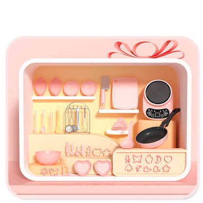🎁 Bästa presenten för barn 🍳 Real Cooking Mini-köksleksaker för barn - Set med 22 delar