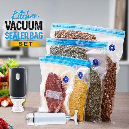 🔥2024 Kitchen Hot Sale🔥Kitchen Vacuum Sealer Bag Set