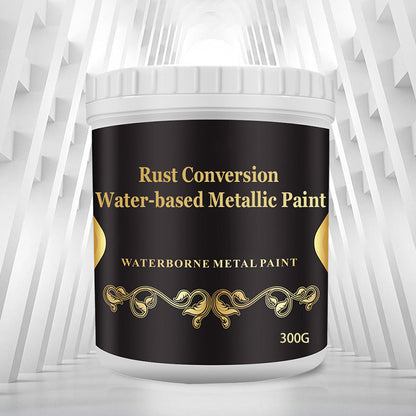 Vattenbaserad metallfärg med rostomvandlare