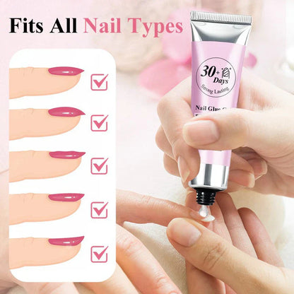 💅Magic Solid Nail Glue Kit 3-i-1 nagelkonstkit