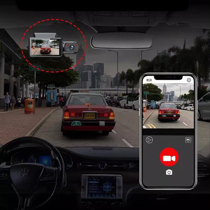 📷2024 HD-WiFi-Car Camera with three recordings🚗