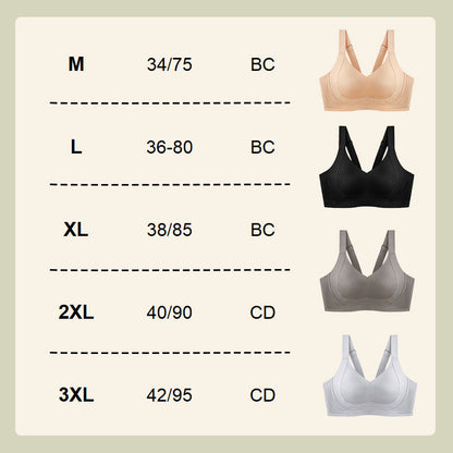 🔥Hot Sale 50% OFF🏆Trådlös, hudvänlig push-up-bh utan märken