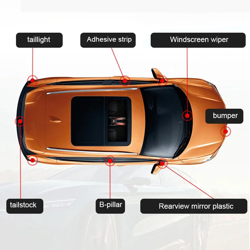 🧼Mångsidig plastbeläggning trim polering återställare🚗