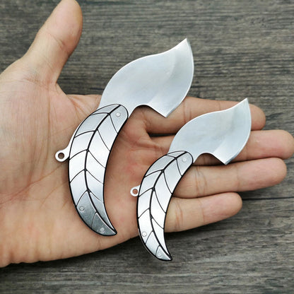 Creative Stainless Steels Leaf-Shape Folding Knife