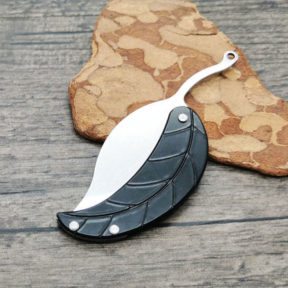 Creative Stainless Steels Leaf-Shape Folding Knife