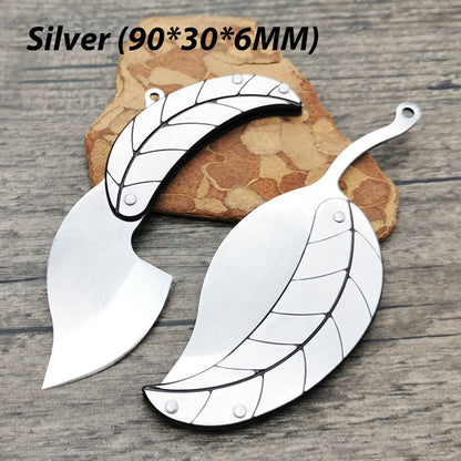 Creative Stainless Steels Leaf-Shape Folding Knife