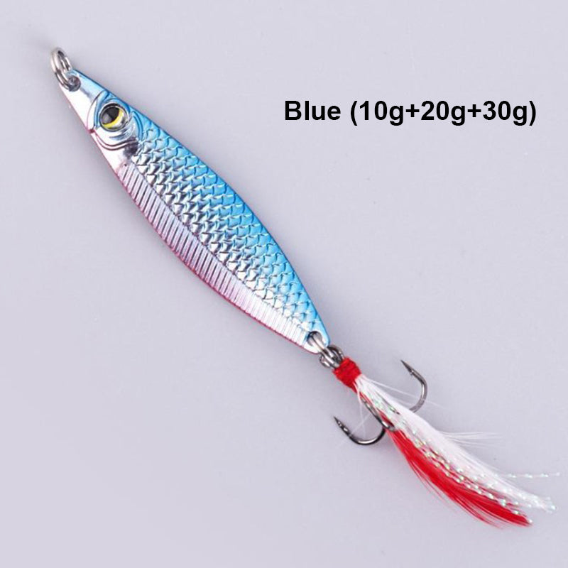 Realistic 3D Floating Fishing Baits Set with 3 Hooks