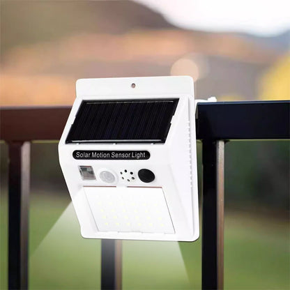 Solcellsdriven Rörelsesensor Larm Lampa med Fjärrkontroll🔥
