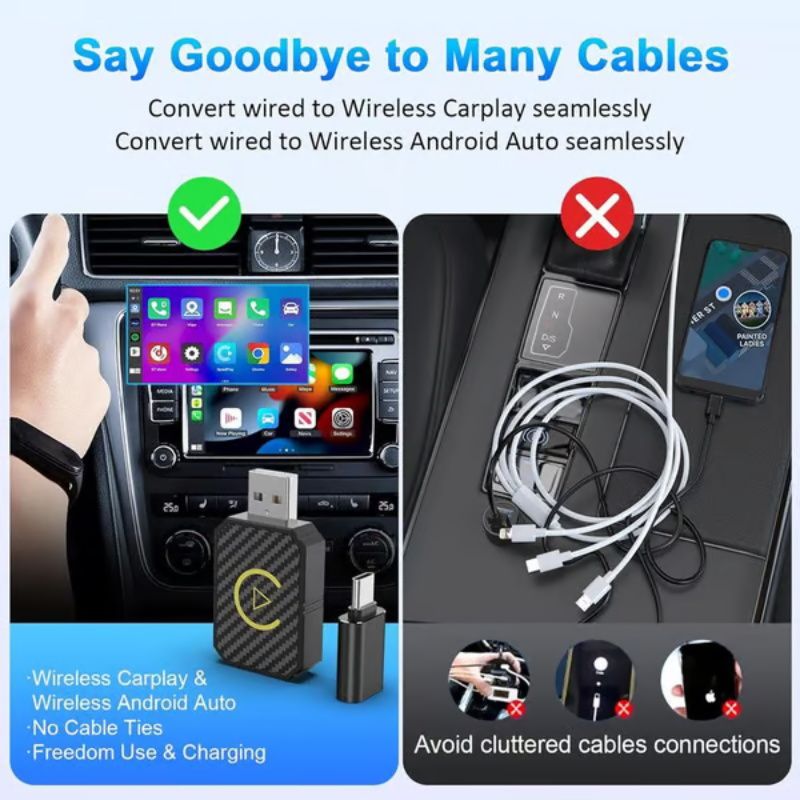 🔥2025 Ny ankomst🔥 Mini trådlös CarPlay-adapter