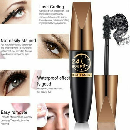 🔥Köp 1 få 1 gratis🔥Vattenfast Silk Fibre Thick Lengthening Mascara