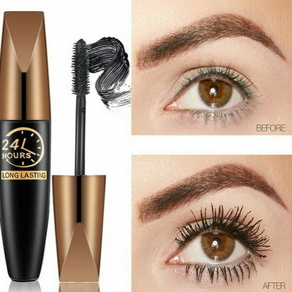 🔥Köp 1 få 1 gratis🔥Vattenfast Silk Fibre Thick Lengthening Mascara