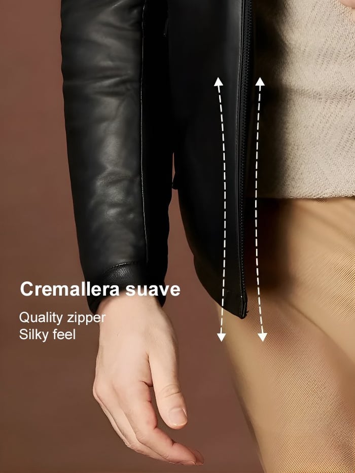 [Perfekt gåva] Chic varm skinnjacka för män för vintern