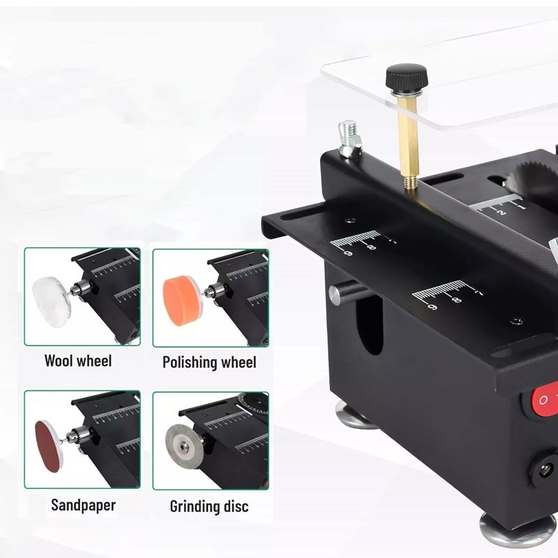 Multifunktionell mini precisionsbordssåg