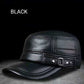🔥Christmas Specials🔥Läder Flat Top Warm Baseball Cap