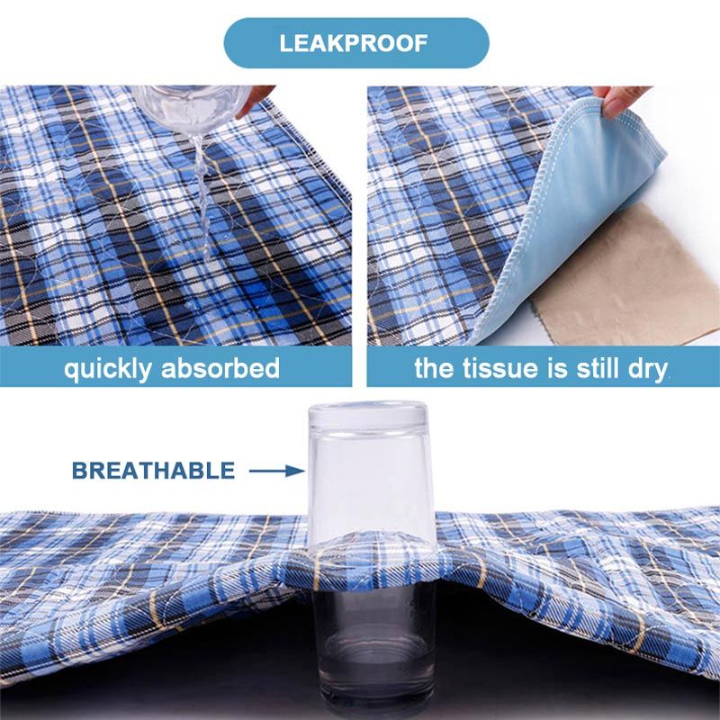 Washable Four-layered Leak-proof Non-slip Urine Pad for Elderly