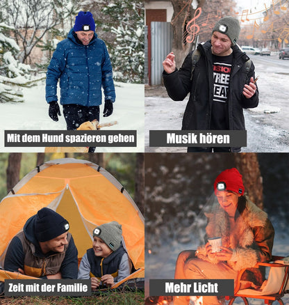 ❄️3 i 1 Bluetooth Hörlursstickad Mössa🧶🎵