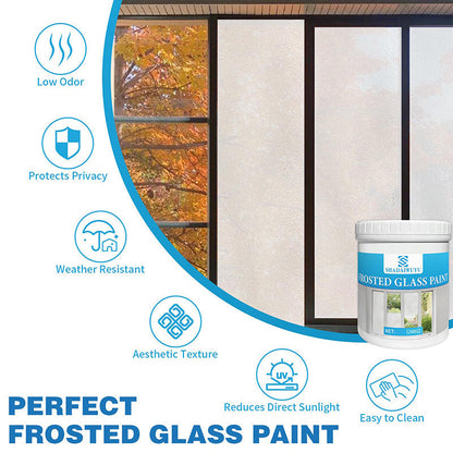 ❄️Summerfresh – 30% rabatt! 🏠Vattenbaserad insynsskyddande beläggning för frostat glas – matt, genomskinlig yta för fönster och glasdörrar