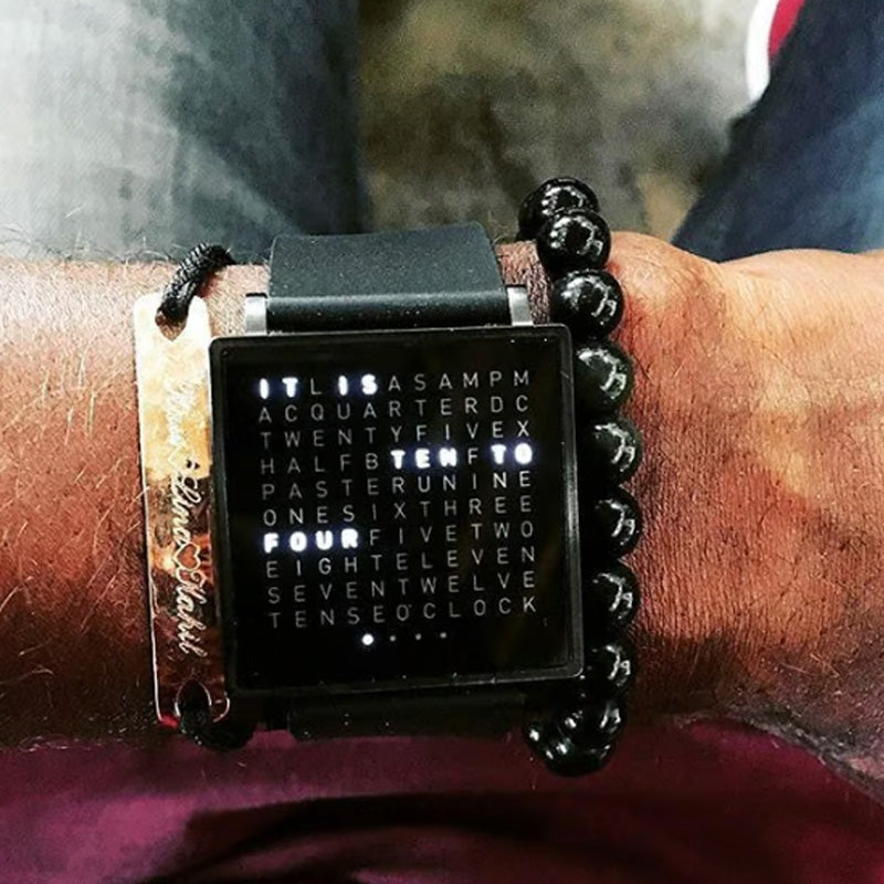⌚Qlocktwo W35 Fine Steel Unisex Watch