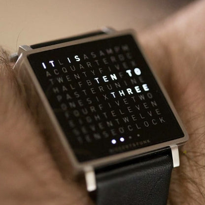 ⌚Qlocktwo W35 Fine Steel Unisex Watch