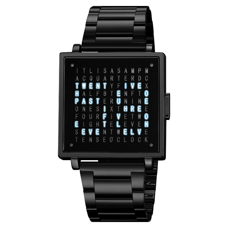 ⌚Qlocktwo W35 Fine Steel Unisex Watch