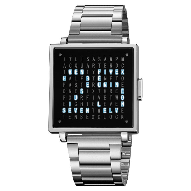⌚Qlocktwo W35 Fine Steel Unisex Watch