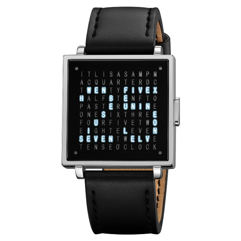 ⌚Qlocktwo W35 Fine Steel Unisex Watch