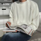 Men's Solid Pullover Round Neck Sweater