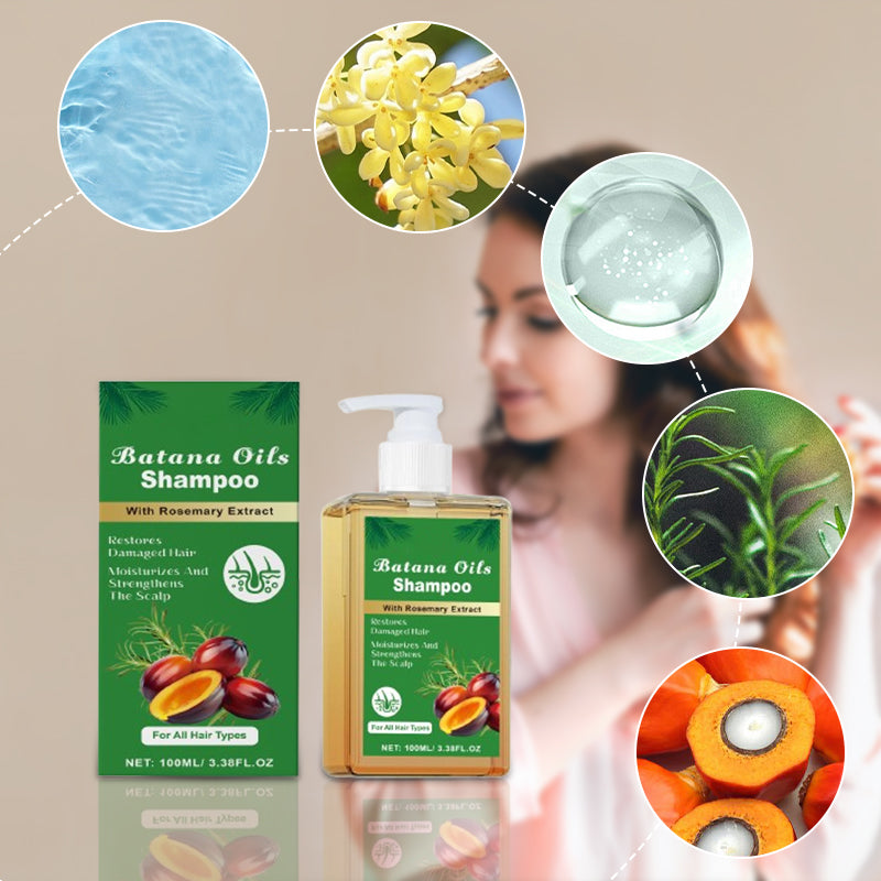Batana Växtbaserad Olje Shampoo 🌿 - Med Botaniska Extrakt för Hållbar Skönhet och Skötsel! 💧✨