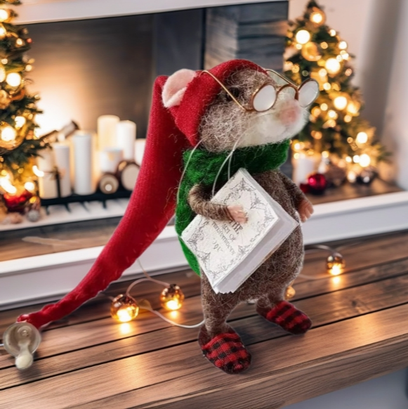 🎉HETA FÖRSÄLJNINGEN 49% rabatt🎄Söt Nålfiltad Mus för Dekoration