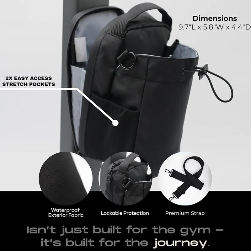 Versatile Multi-Pocket Magnetic Bottle Gym Bag