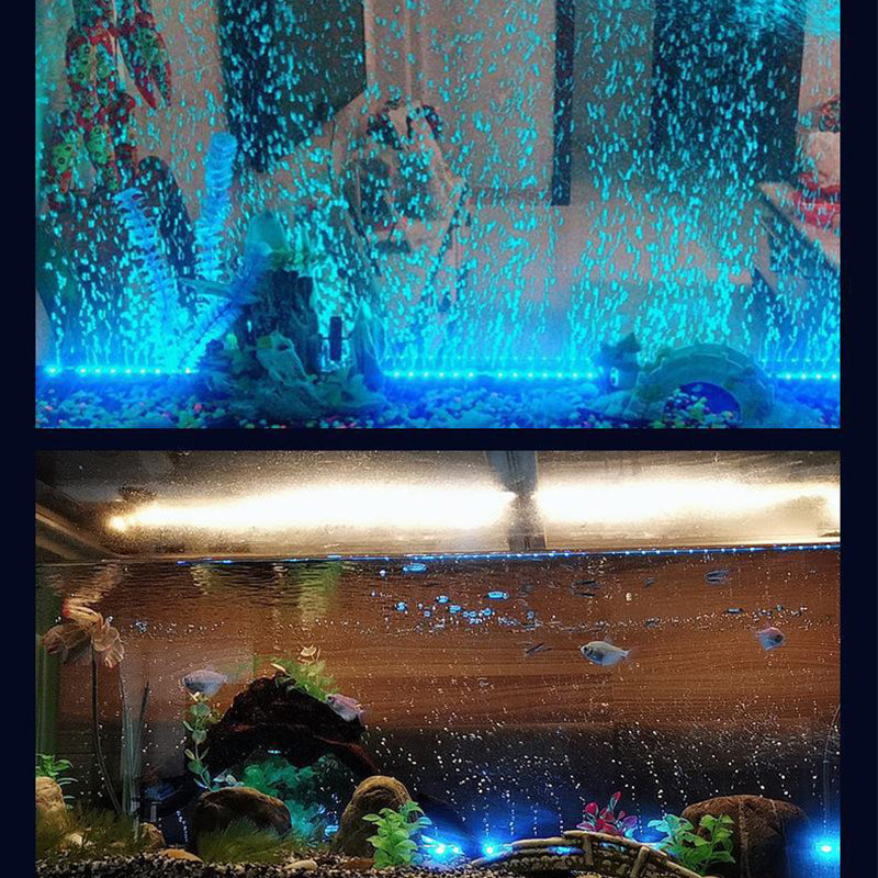 🔥LED akvarium färgglada luftbubblor ljus