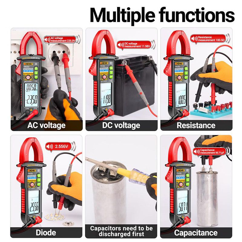 Smart Röstklämma Multimeter Tester