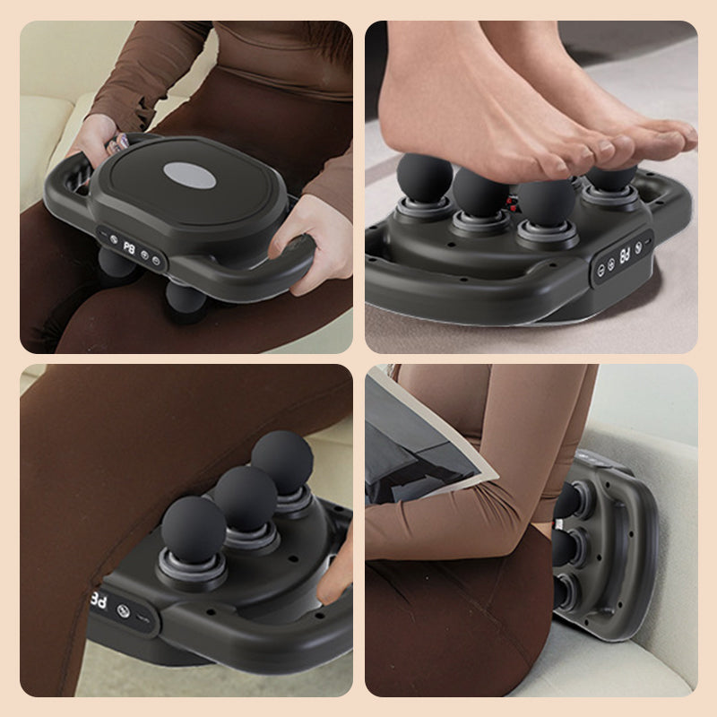 🔥Multifunktionell automatisk 12-rullars muskelmassage maskin