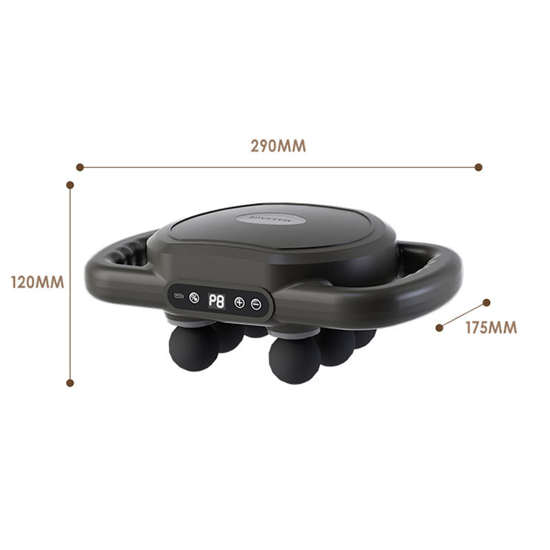 🔥Multifunktionell automatisk 12-rullars muskelmassage maskin