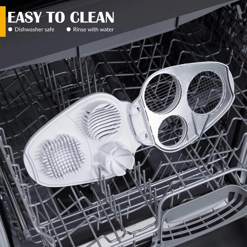 🔥Ny 3-i-1 Multifunktionell grönsaksskärare Fancy Split Egg Slicer Egg Slicing and Dividing