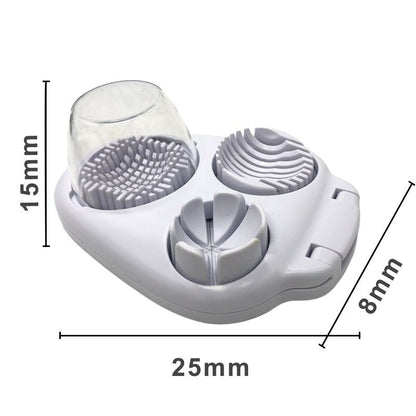 🔥Ny 3-i-1 Multifunktionell grönsaksskärare Fancy Split Egg Slicer Egg Slicing and Dividing
