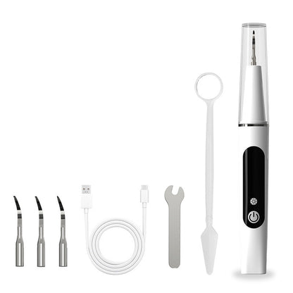 ✨😁🦷✨ Hög Effektiv Bärbar Ultrasonisk Tandrensare – 360° Tandvård Hemma! 🚿🦷🌿