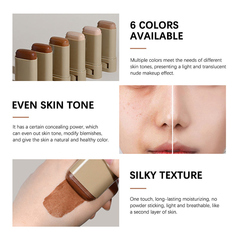 ✨Köp 2, få 1 gratis🎁Hydratiserande & Upplysande Foundation Stick