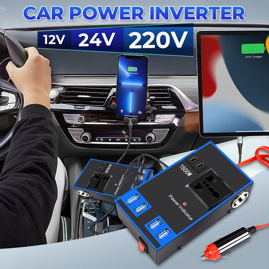 🔧12V/24V till 220V växelriktare för bil🔧