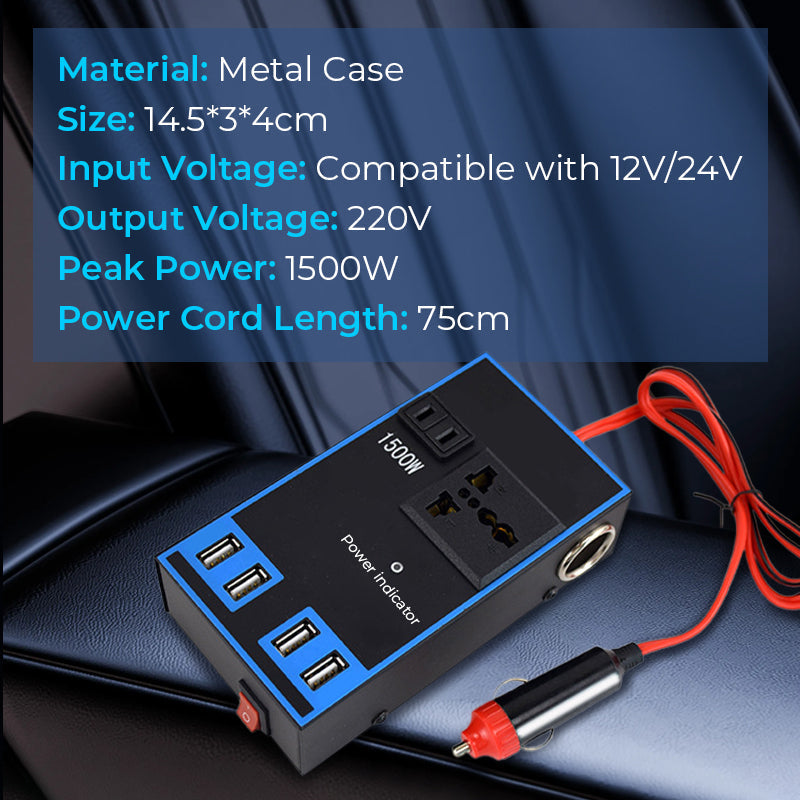 🔧12V/24V till 220V växelriktare för bil🔧