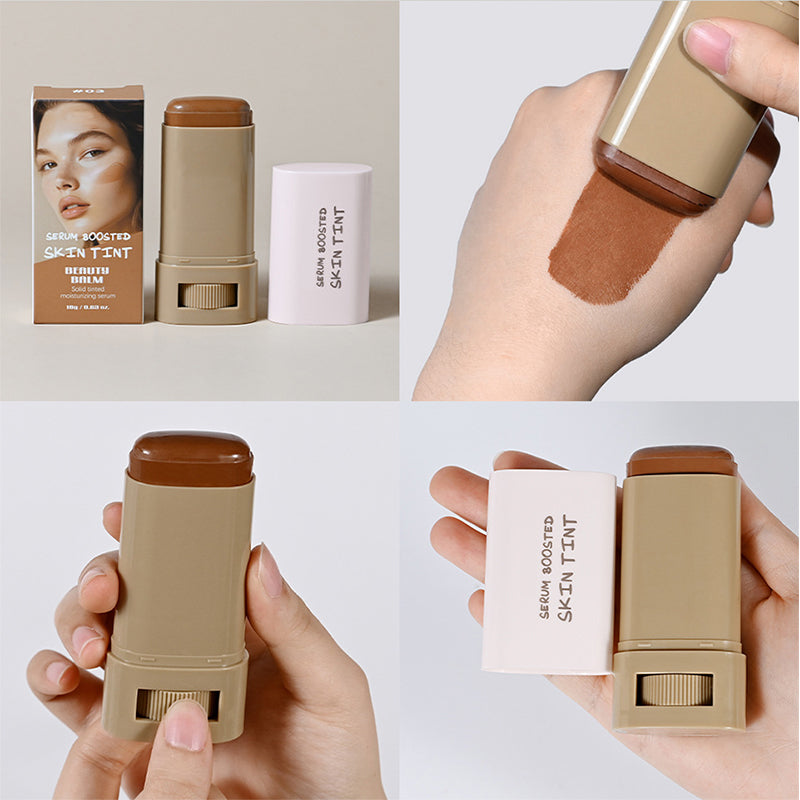 💖Köp 1 få 1 gratis🥰Fuktgivande och lystergivande serumförstärkt foundationstick