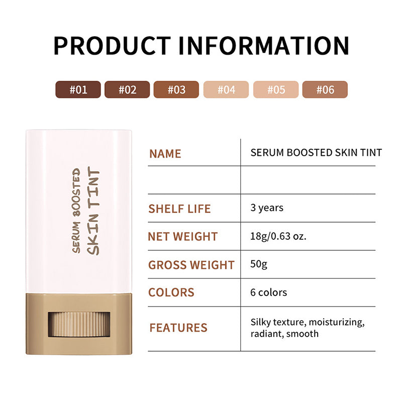 💖Köp 1 få 1 gratis🥰Fuktgivande och lystergivande serumförstärkt foundationstick