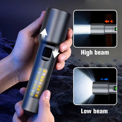 🔥2025 HOT SALE🔥Ultra-Bright Zoomable Ficklampa