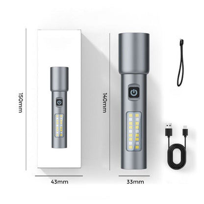 🔥2025 HOT SALE🔥Ultra-Bright Zoomable Ficklampa