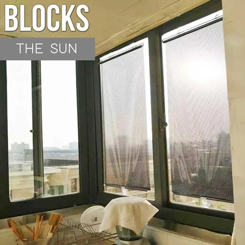 🔥Infällbar fönsterrulle solskydd för bil och rum