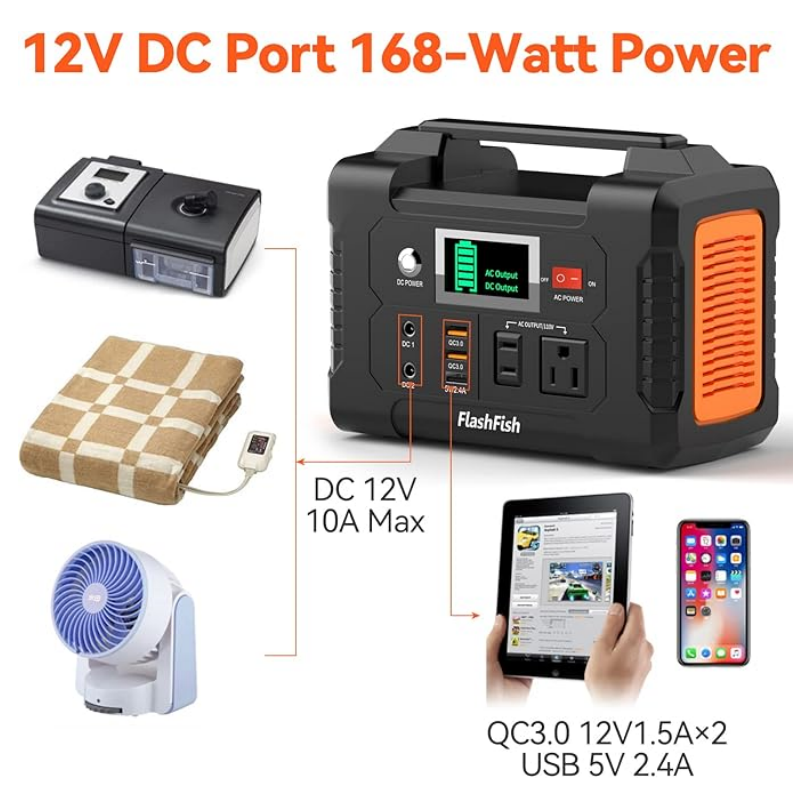 ⏳Tidsbegränsad special⚡200W bärbart kraftverk med display
