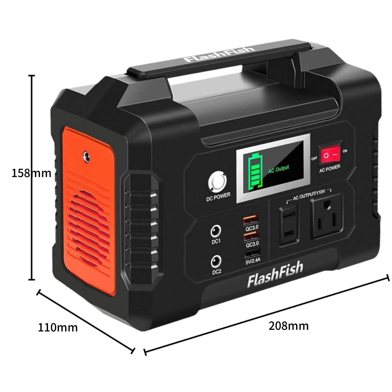 ⏳Tidsbegränsad special⚡200W bärbart kraftverk med display
