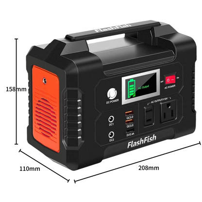 ⏳Tidsbegränsad special⚡200W bärbart kraftverk med display