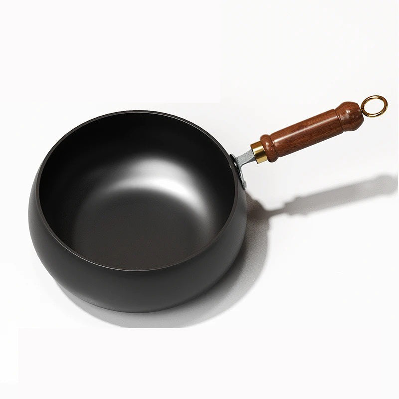 🔥Kvalitetssäkring + Giftfritt🔥Obelagd tjock järngryta